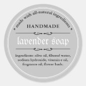Conception d'emballage Étiquette de savon (Devant)
