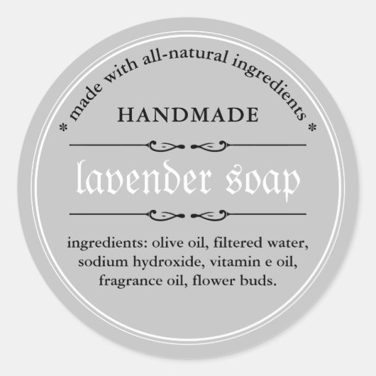 Conception d'emballage Étiquette de savon (Devant)