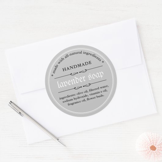 Conception d'emballage Étiquette de savon (Enveloppe)