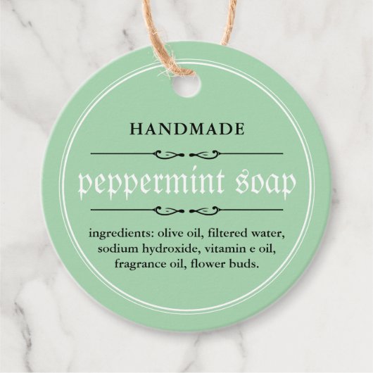 Conception d'emballage Étiquette de savon (Devant)
