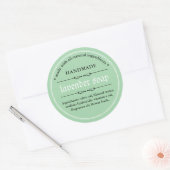 Conception d'emballage Étiquette de savon (Enveloppe)