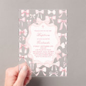 conception des arcs roses Baptême Invitation (In situ (ordinateur de poche))