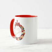 Conception des couronnes de Noël café Mug (Devant gauche)