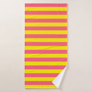Conception des rayures rose et jaune