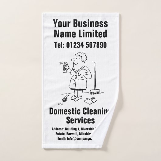 Conception des services de nettoyage domestique (Serviette à main)