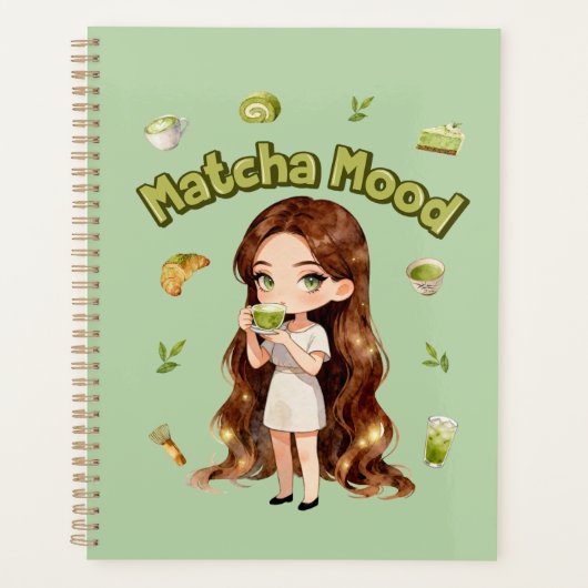 Conception d'esthétique Matcha Mood Vibes de thé v (Devant)