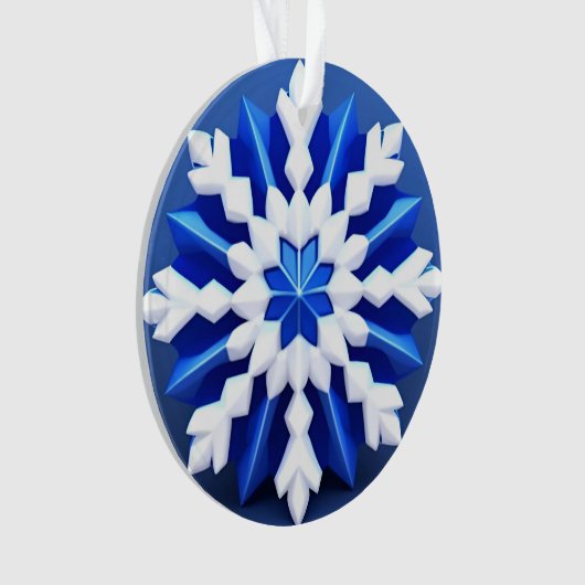 Conception détaillée du flocon de neige blanc (devant)