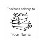 Conception d'étiquette de livre en pile Tampon en  (Impression)