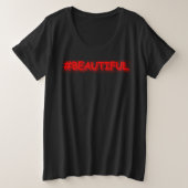 Conception d'expression mignonne "#BEAUTIFUL". Com (Design devant)