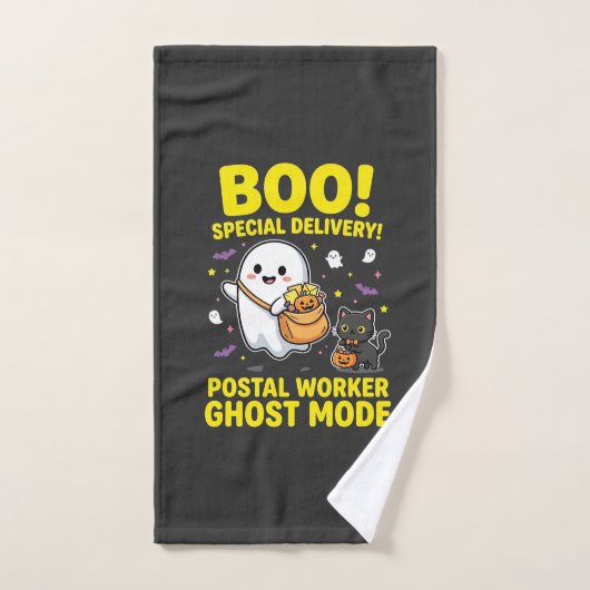 Conception d'Halloween pour les travailleurs posta (Serviette à main)