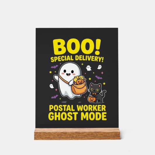 Conception d'Halloween pour les travailleurs posta (Recto)