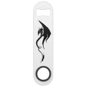 Conception d'illustration de dragon tribal noir et (Dos)