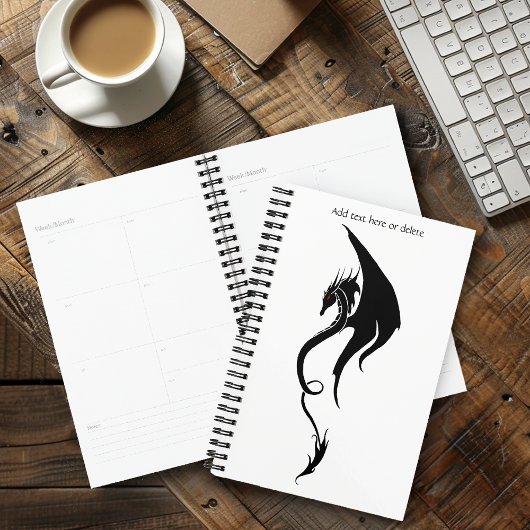 Conception d'illustration de dragon tribal noir et