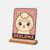 Conception d'illustration de lama mignon (Angle)