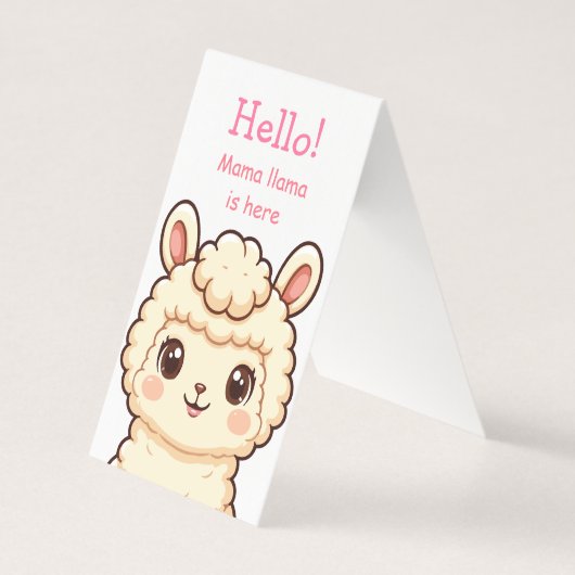 Conception d'illustration de lama mignon (Front)