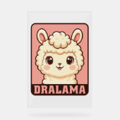 Conception d'illustration de lama mignon (Recto)