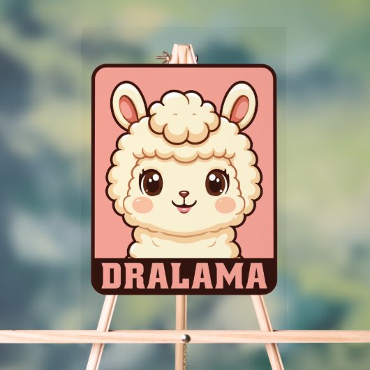 Conception d'illustration de lama mignon (Neutre)