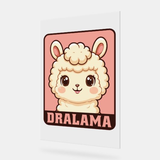 Conception d'illustration de lama mignon (Angle)