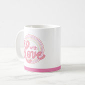 Conception d'impression de mug avec amour (Devant gauche)