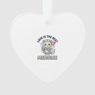 Conception d'infirmière mignonne chat l'amour est