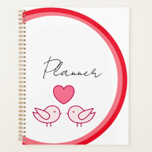 Conception d'oiseau mignon et d'amour de cœur