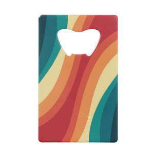 Conception d'ondes de style rétro multicolore