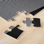 Conception d'Op Art noir et blanc, Puzzle (Côté)