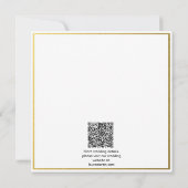 Conception d'or et de noir rsvp carte (Dos)