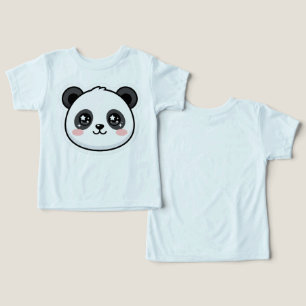 Conception d'ours panda mignon rougissant - Style