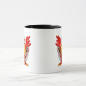 Conception drôle de mug de poulet (Centre)