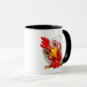 Conception drôle de mug de poulet (Devant droit)