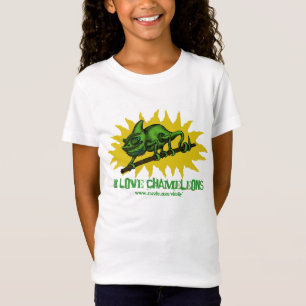 Conception drôle de T-shirt de bébé de camélé