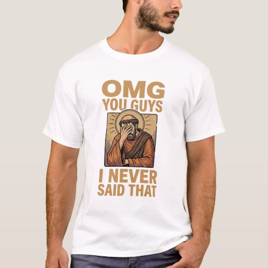 Conception drôle de T-shirt de citation religieuse (Devant)