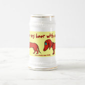 Conception drôle de tasse de bière de chien de (Centre)