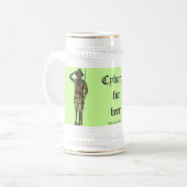 Conception drôle fraîche de tasse de bière de (Devant gauche)