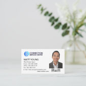 Conception du Carte de visite de l'agent immobilie (Debout devant)