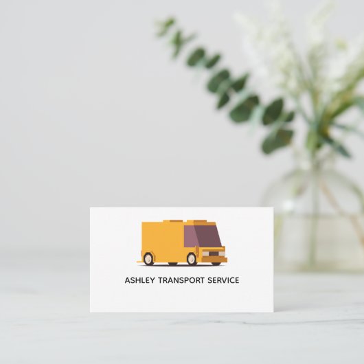 Conception du Carte de visite de service de transp (Debout devant)