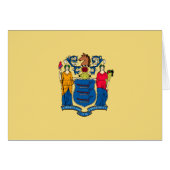 Conception du drapeau de l'État du New Jersey (Devant horizontal)