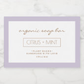 Conception du Étiquette de produits savon (Étiquettes simples)