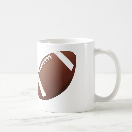 Conception du football - tasse de café blanc (Droite)