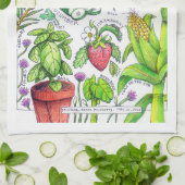 Conception du jardin - Serviette de cuisine (Plié)