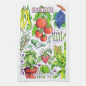 Conception du jardin - Serviette de cuisine (Vertical)