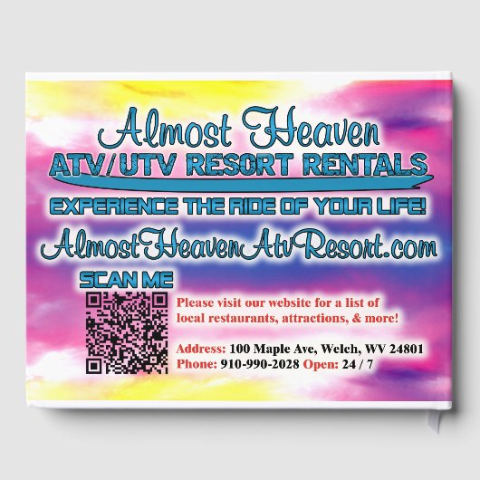 Conception du livre d'hôtes pour le complexe VTT P (Verso)