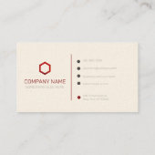 Conception du logo Carte de visite professionnel p (Dos)