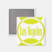 Conception du logo de Los Angeles #1- Aimant jaune (Recto/Verso)