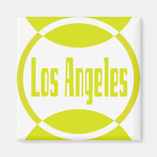 Conception du logo de Los Angeles #1- Aimant jaune