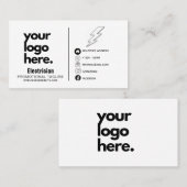 Conception du logo professionnel Carte de visite é (Devant / Derrière)