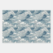 Conception du Motif d'onde japonais pour le papier (Devant 2)