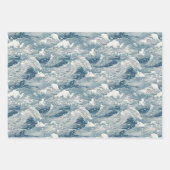 Conception du Motif d'onde japonais pour le papier (Devant)