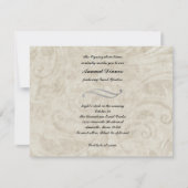 Conception du parchemin Vintage Dîner Invitation (Devant)